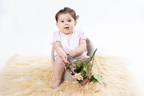 Ensaio infantil de 6 meses'