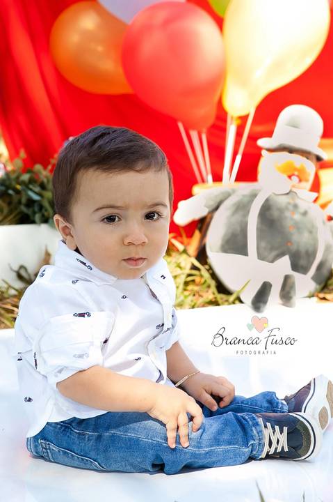 ensaio fotográfico de 1 ano'