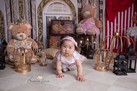 Sessão de fotos de 1 ano'