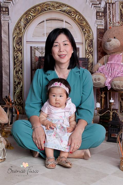 Sessão de fotos de 1 ano'