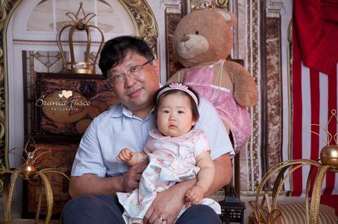 Sessão de fotos de 1 ano'