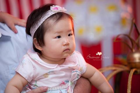 Sessão de fotos de 1 ano'