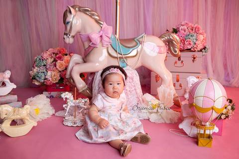 Sessão de fotos de 1 ano'