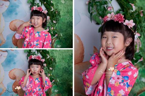 Sessão de fotos de 1 ano'