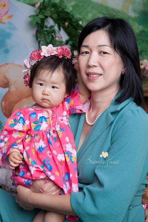 Sessão de fotos de 1 ano'