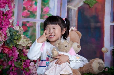 Sessão de fotos de 1 ano'