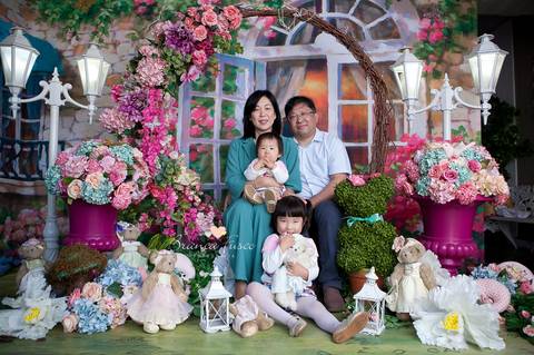 Sessão de fotos de 1 ano'