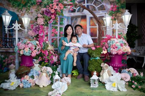 Sessão de fotos de 1 ano'