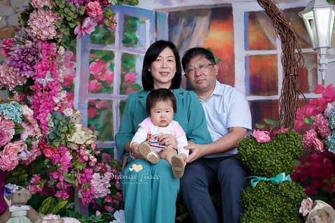 Sessão de fotos de 1 ano'