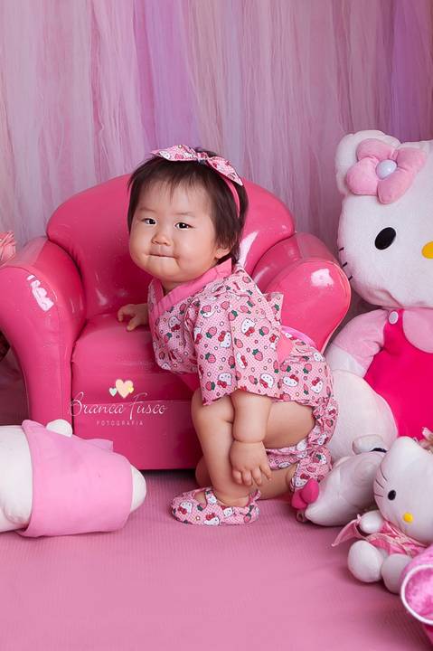 Sessão de fotos de 1 ano'