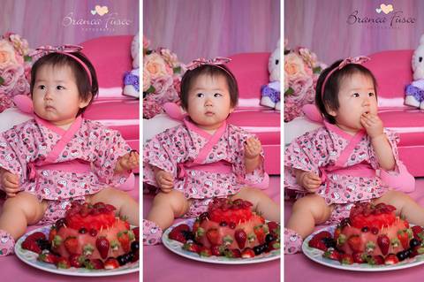 Sessão de fotos de 1 ano'