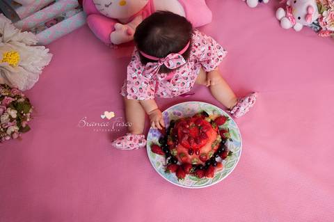 Sessão de fotos de 1 ano'