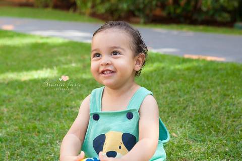 Ensaio infantil em casa'