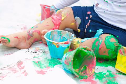 Ensaio infantil em casa'