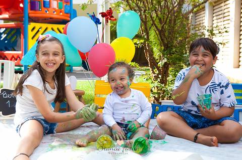 Ensaio infantil em casa'