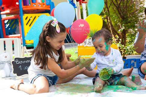 Ensaio infantil em casa'