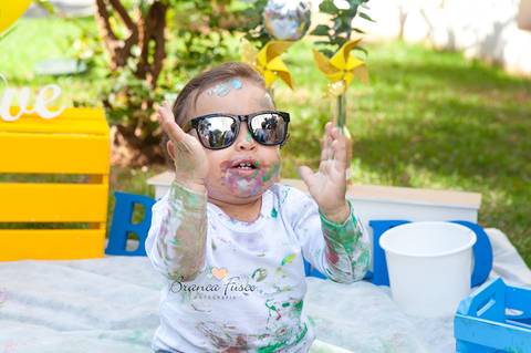 Ensaio infantil em casa'