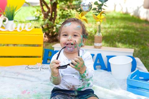 Ensaio infantil em casa'