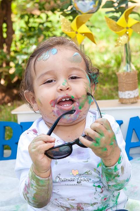 Ensaio infantil em casa'