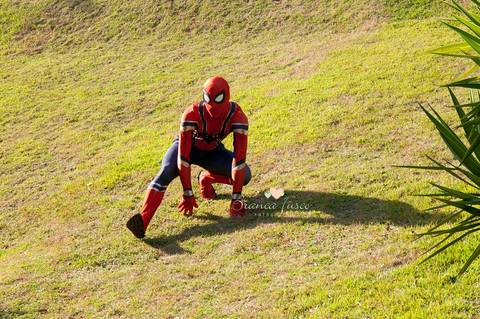 Festa com super-heróis'