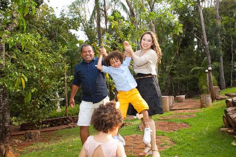 Fotos de família ao ar livre'
