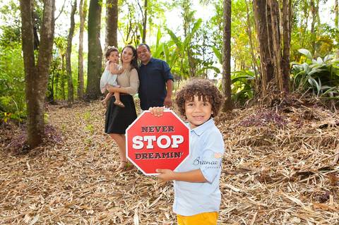 Fotos de família ao ar livre'