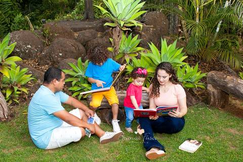 Fotos de família ao ar livre'