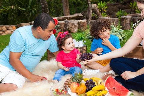 Fotos de família ao ar livre'