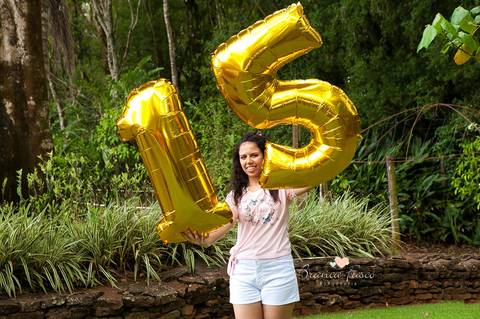 Ensaio de 15 anos na natureza'