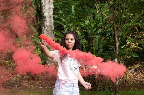 Ensaio de 15 anos na natureza'