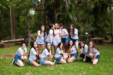 Ensaio de 15 anos na natureza'