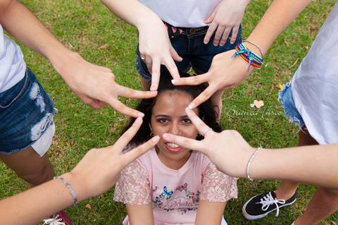 Ensaio de 15 anos na natureza'