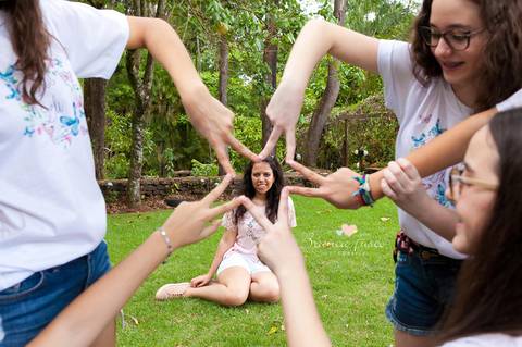 Ensaio de 15 anos na natureza'