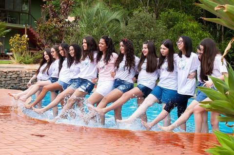 Ensaio de 15 anos na natureza'