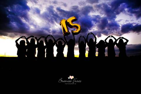 Ensaio de 15 anos na natureza'