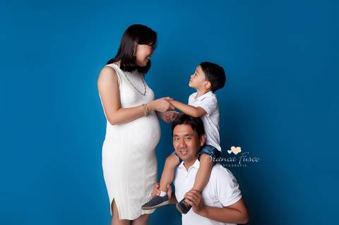 Book de grávida em estúdio'