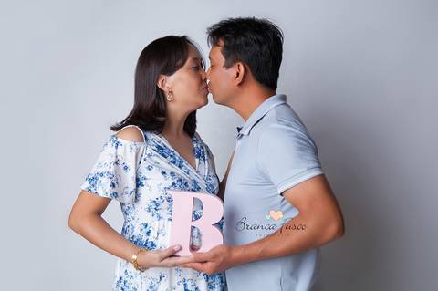 Book de grávida em estúdio'