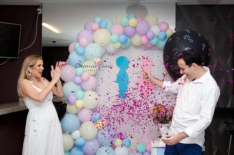 Chá de revelação de gêmeos'