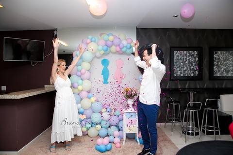 Chá de revelação de gêmeos'