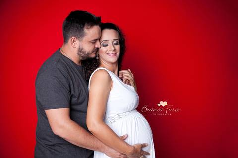 ensaio de gestante em estúdio'