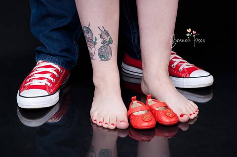 Fotos de gestante em estúdio'