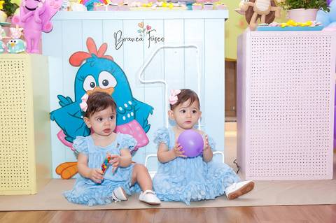 Festa de 1 ano de gêmeas em Londrina com a fotógrafa Branca Fusco'