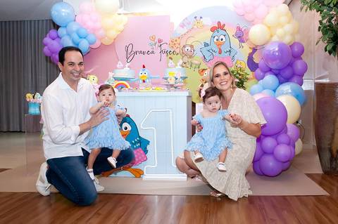 Festa de 1 ano de gêmeas em Londrina com a fotógrafa Branca Fusco'