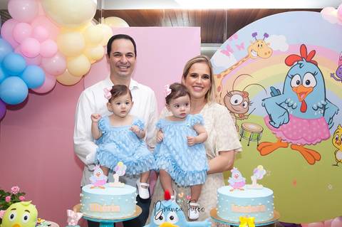 Festa de 1 ano de gêmeas em Londrina com a fotógrafa Branca Fusco'