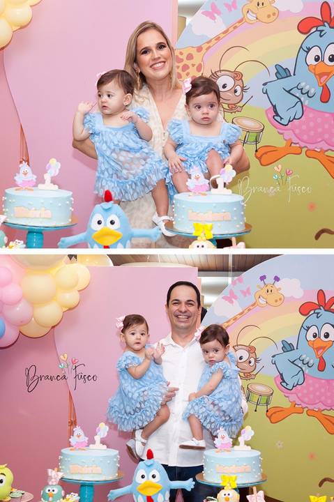 Festa de 1 ano de gêmeas em Londrina com a fotógrafa Branca Fusco'