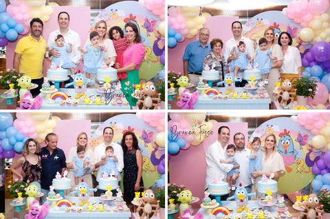 Festa de 1 ano de gêmeas em Londrina com a fotógrafa Branca Fusco'