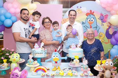 Festa de 1 ano de gêmeas em Londrina com a fotógrafa Branca Fusco'
