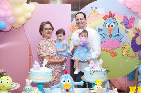 Festa de 1 ano de gêmeas em Londrina com a fotógrafa Branca Fusco'