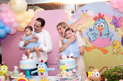 Festa de 1 ano de gêmeas em Londrina com a fotógrafa Branca Fusco'