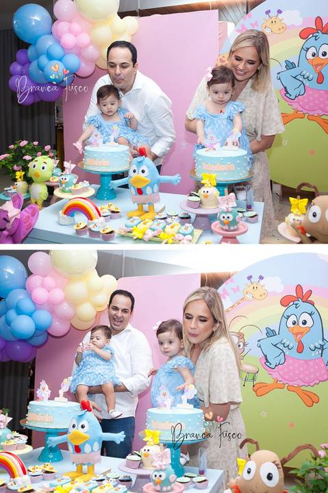 Festa de 1 ano de gêmeas em Londrina com a fotógrafa Branca Fusco'